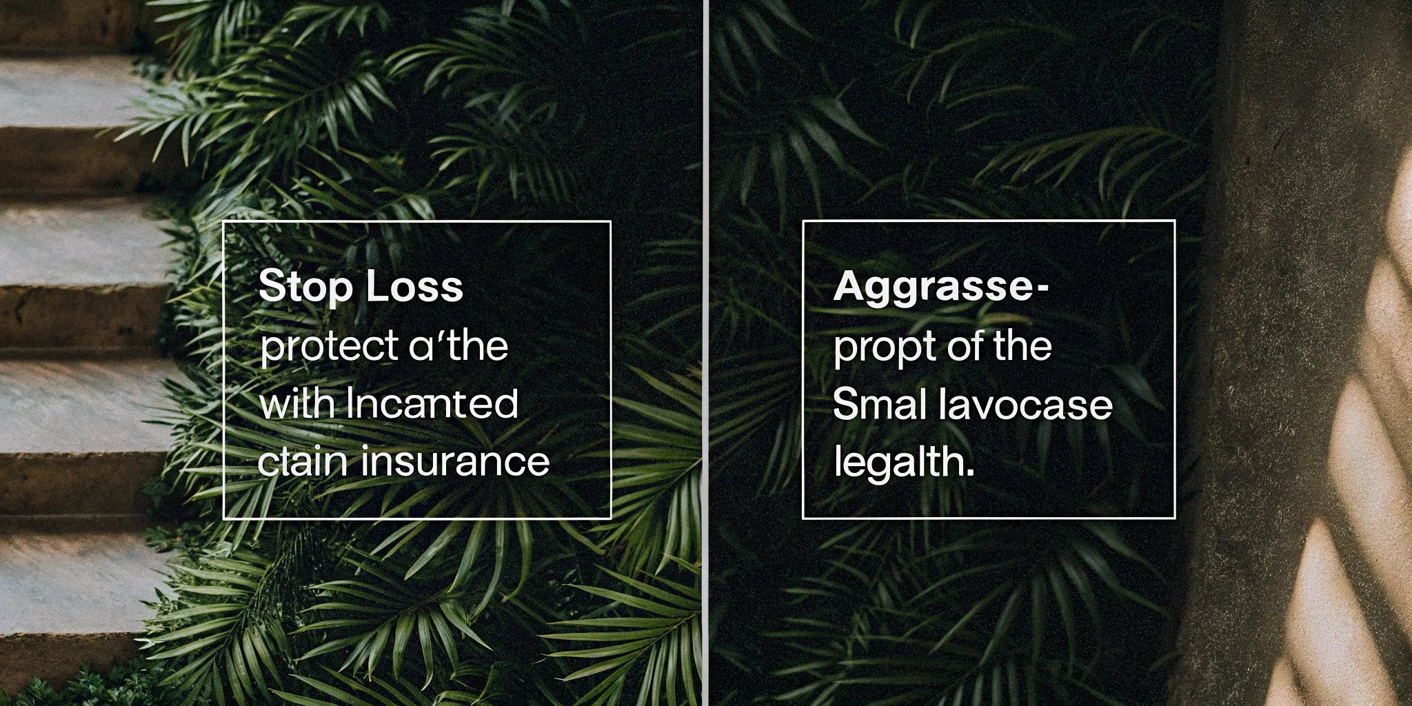 Comparison infographic showing specific stop-loss insurance protecting against one large claim and aggregate stop-loss protecting against many small claims